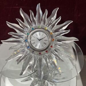 Swarovski Solaris Table Clock – Crystal Clocks Collection